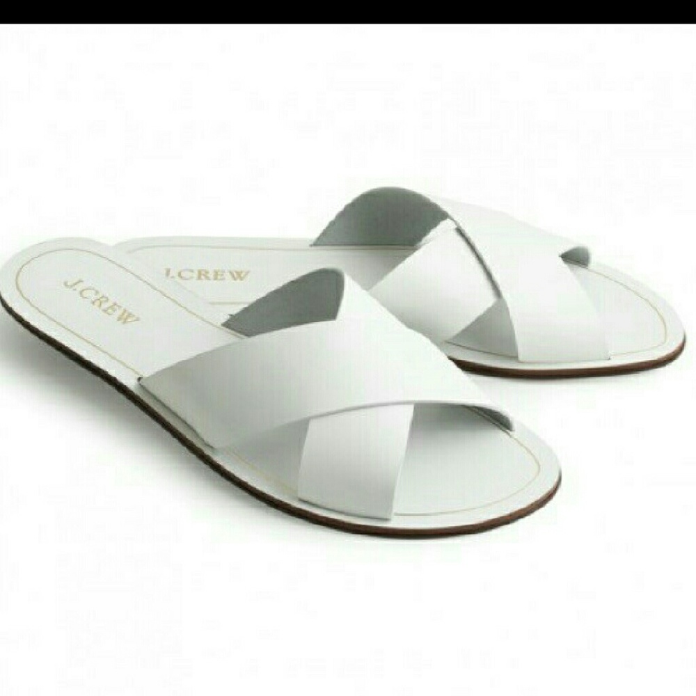 New white Cyprus Sandals by J.Crew 8